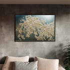 Quadro Decorativo Folhas E Flores Delicadeza Botânica Com Mol