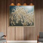 Quadro Decorativo Folhas E Flores Delicadeza Botânica Com Mol