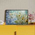 Quadro Decorativo Folhas E Flores Elegância Floral Com Moldur