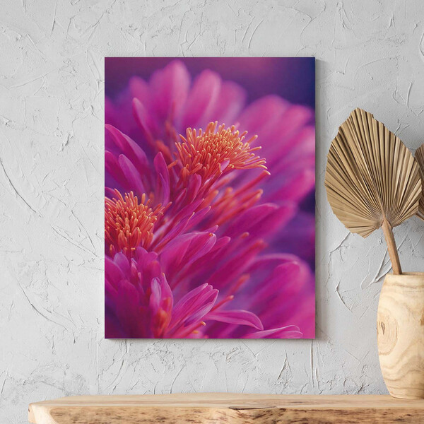 Quadro Decorativo Folhas E Flores Florescência Radiante - 90x