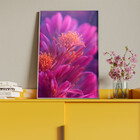 Quadro Decorativo Folhas E Flores Florescência Radiante Com M