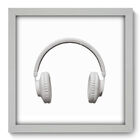 Quadro Decorativo - Fone De Ouvido - 33cm X 33cm - 068qdgb
