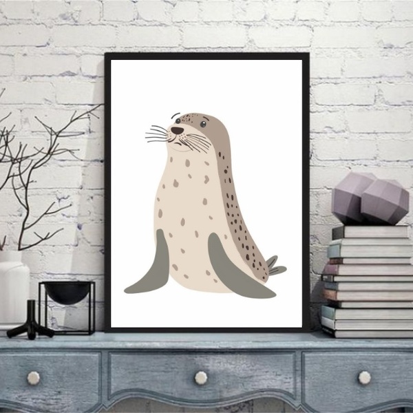 Quadro Decorativo Foquinha 45x34cm Moldura Branca