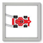 Quadro Decorativo - Fórmula Vermelho - 22cm X 22cm - 024qdib