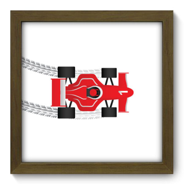 Quadro Decorativo - Fórmula Vermelho - 22cm X 22cm - 024qdim