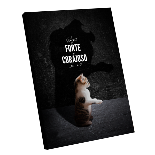 Quadro Decorativo Forte E Corajoso -- Br Artes Médio 84x54