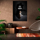 Quadro Decorativo Forte E Corajoso -- Br Artes Médio 84x54