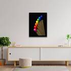 Quadro Decorativo Foto Palitos De Fósforo Coloridos 45x34cm A