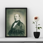 Quadro Decorativo Fotografia Allan Kardec 33x24cm Moldura:mad