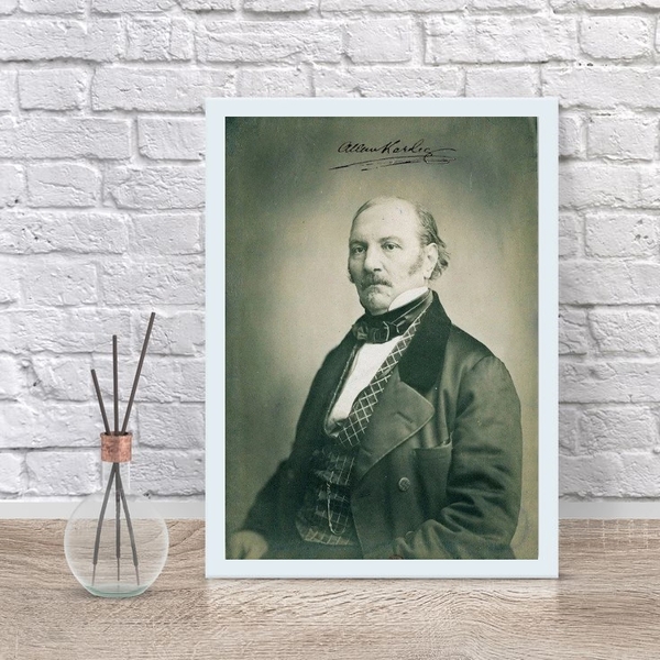 Quadro Decorativo Fotografia Allan Kardec 33x24cm Moldura:mad