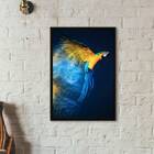 Quadro Decorativo Fotografia Arara 24x18cm Moldura:madeira Br