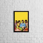 Quadro Decorativo Fotografia Beatles Amarelo 45x34cm A3 (45 X