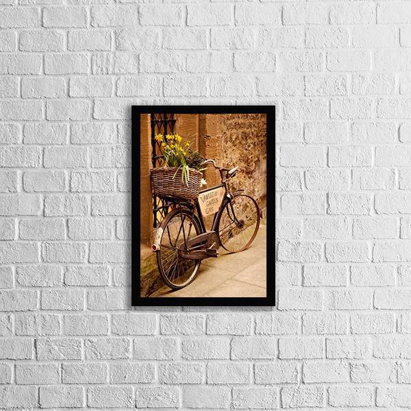 Quadro Decorativo Fotografia Bicicleta Vintage 45x34cm A3 (45