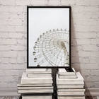 Quadro Decorativo Fotografia Branca Roda Gigante 33x24cm Mold