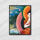 Quadro Decorativo Fotografia Buda Colorido 45x34cm A3 (45 X 3