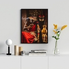 Quadro Decorativo Fotografia Exu 24x18cm - Com Vidro Moldura: