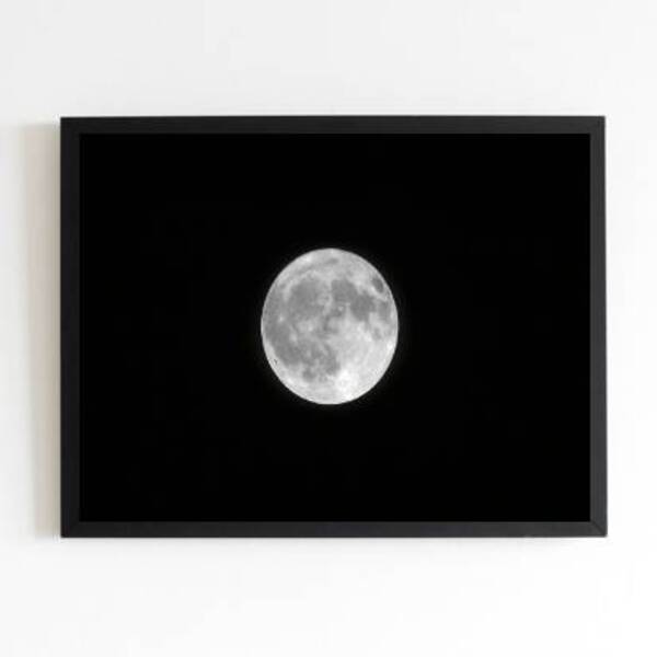 Quadro Decorativo Fotografia Lua Cheia 45x34cm A3 (45 X 34)