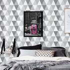 Quadro Decorativo Fotografia Ônibus Rosa 45x34cm A3 (45 X 34)