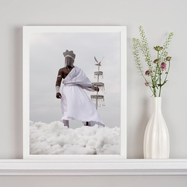 Quadro Decorativo Fotografia Oxalá 33x24cm Moldura:madeira Pr