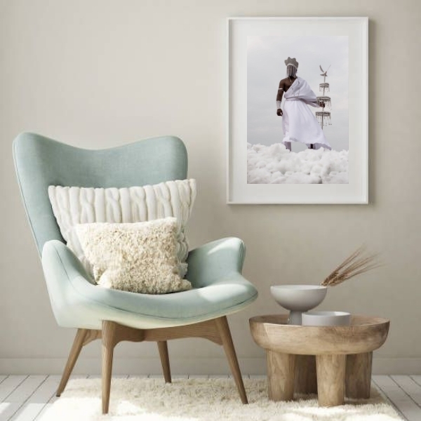 Quadro Decorativo Fotografia Oxalá - 60x48cm Moldura:madeira