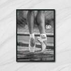 Quadro Decorativo Fotografia Pernas De Bailarina 45x34cm A3 (