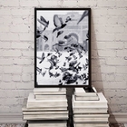 Quadro Decorativo Fotografia Pombos 45x34cm Moldura:madeira P