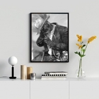 Quadro Decorativo Fotografia Preto Velho 33x24cm - Com Vidro