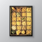 Quadro Decorativo Fotografia Tipos De massas 45x34cm Moldura: