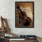 Quadro Decorativo Fotografia Violino 45x34cm A3 (45 X 34)