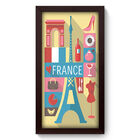 Quadro Decorativo - França - 19cm X 34cm - 248qdmp