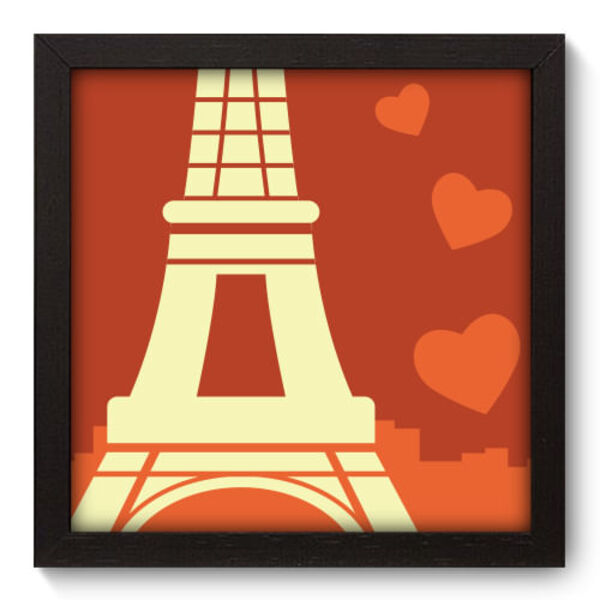 Quadro Decorativo - França - 22cm X 22cm - 103qdmp