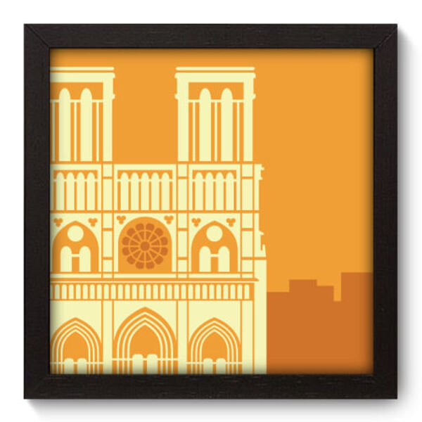 Quadro Decorativo - França - 22cm X 22cm - 105qdmp