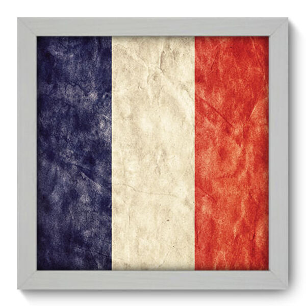 Quadro Decorativo - França - 22cm X 22cm - 122qdmb