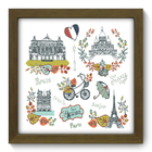 Quadro Decorativo - França - 22cm X 22cm - 256qdmm