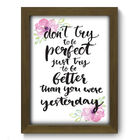 Quadro Decorativo - Frase - 19cm X 25cm - 110qdrm