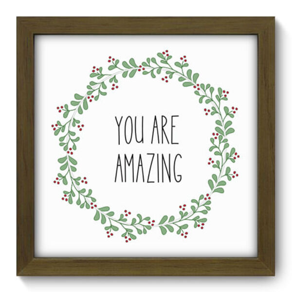 Quadro Decorativo - Frase - 22cm X 22cm - 241qdrm