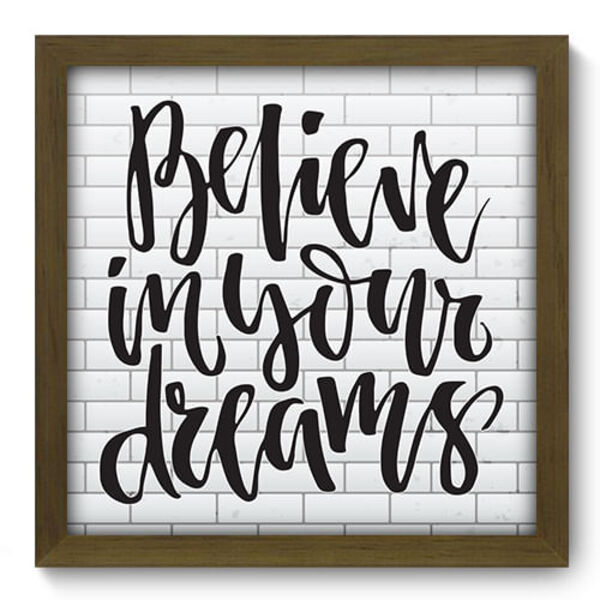 Quadro Decorativo - Frase - 33cm X 33cm - 122qdrm