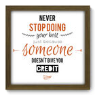 Quadro Decorativo - Frase - 33cm X 33cm - 124qdrm