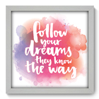 Quadro Decorativo - Frase - 33cm X 33cm - 128qdrb