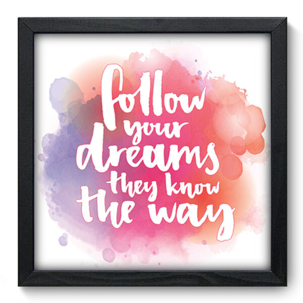 Quadro Decorativo - Frase - 33cm X 33cm - 128qdrp