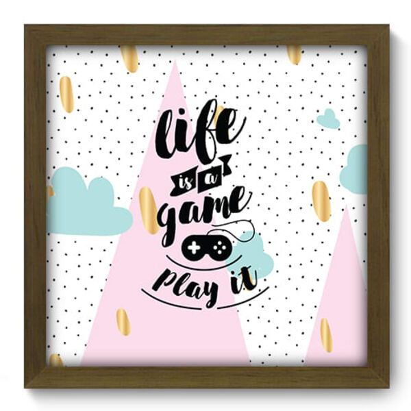 Quadro Decorativo - Frase - 33cm X 33cm - 132qdrm