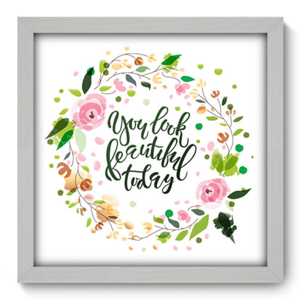 Quadro Decorativo - Frase - 33cm X 33cm - 135qdrb