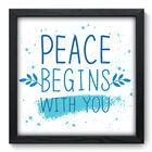 Quadro Decorativo - Frase - 33cm X 33cm - 157qdrp