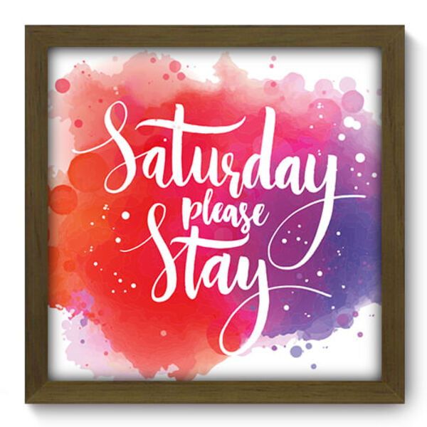 Quadro Decorativo - Frase - 33cm X 33cm - 160qdrm