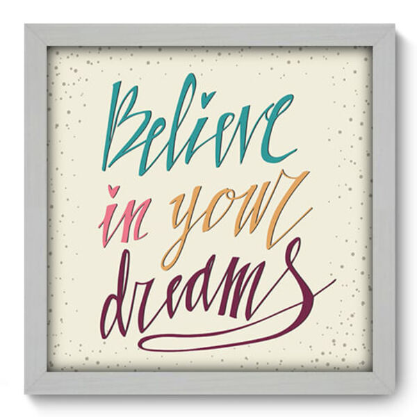 Quadro Decorativo - Frase - 33cm X 33cm - 198qdrb