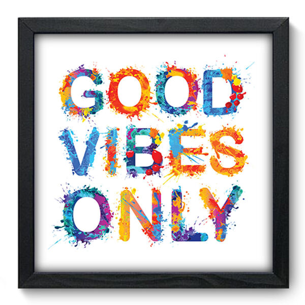 Quadro Decorativo - Frase - 33cm X 33cm - 201qdrp