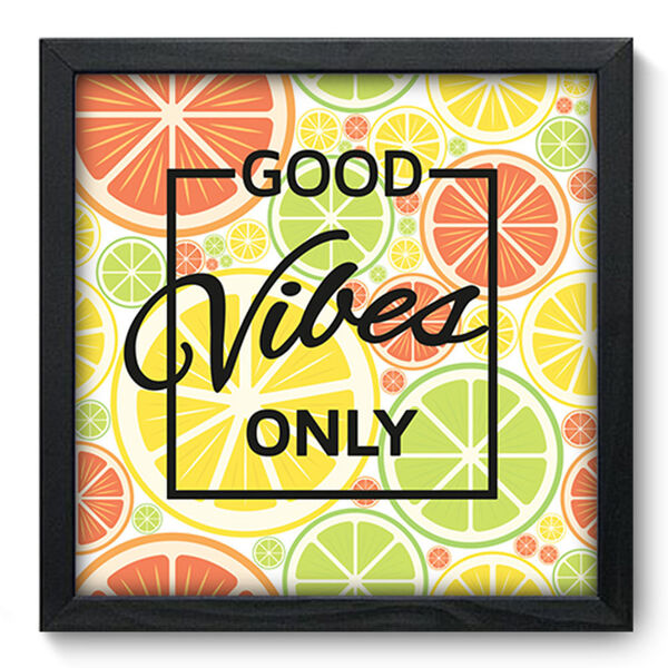Quadro Decorativo - Frase - 33cm X 33cm - 208qdrp