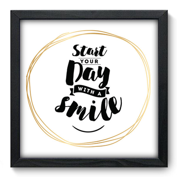 Quadro Decorativo - Frase - 33cm X 33cm - 217qdrp