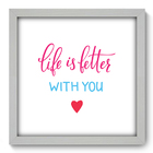 Quadro Decorativo - Frase - 33cm X 33cm - 222qdrb