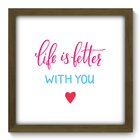 Quadro Decorativo - Frase - 33cm X 33cm - 222qdrm